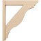 Ekena Millwork 6-in W x 32-in D x 36-in H Funston Slat Rough Cedar Woodgrain TimberThane Outlooker, Primed Tan OUTUR060X32X36FST24RCPR - alternate 3